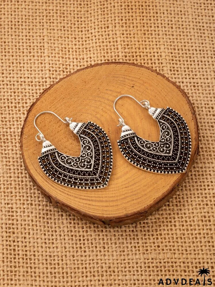 Hollow Out Hoop Earrings