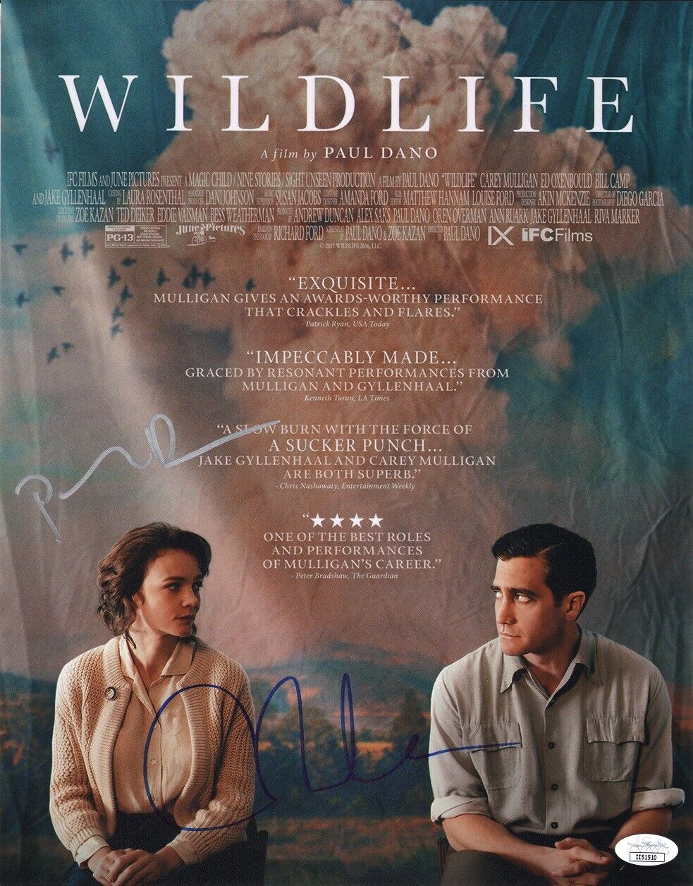 CAREY MULLIGAN & PAUL DANO Authentic Hand-Signed WILDLIFE