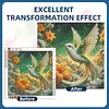 Diamond Painting -DIY Round Drill Hummingbird Carrying Flowers(40x40cm)