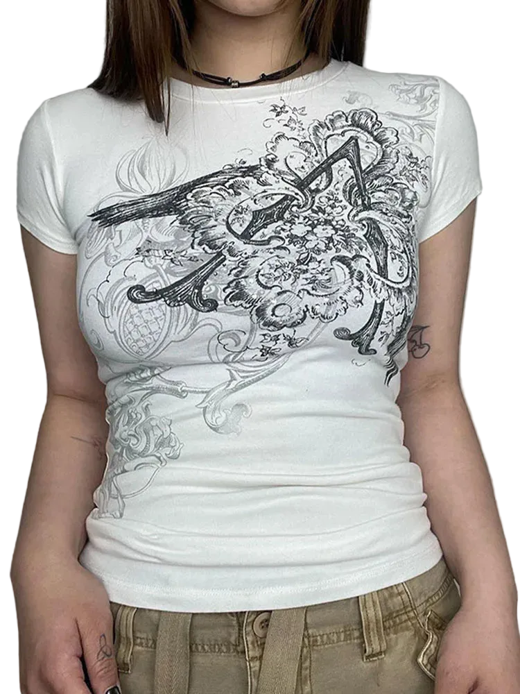 Graphic Crop Top
