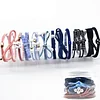 12PCS Basic Blue Pink Black Pearls Elastic Hair Bands