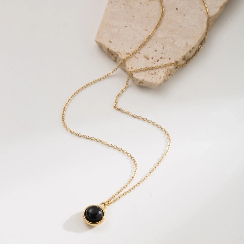 Vintage Style Minimalist Cross Round Heart Shape 304 Stainless Steel Stainless Steel Necklaces