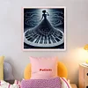 (Stamped/Counted) Piano Girl-11CT Cross Stitch 40*40cm/15.75*15.75in