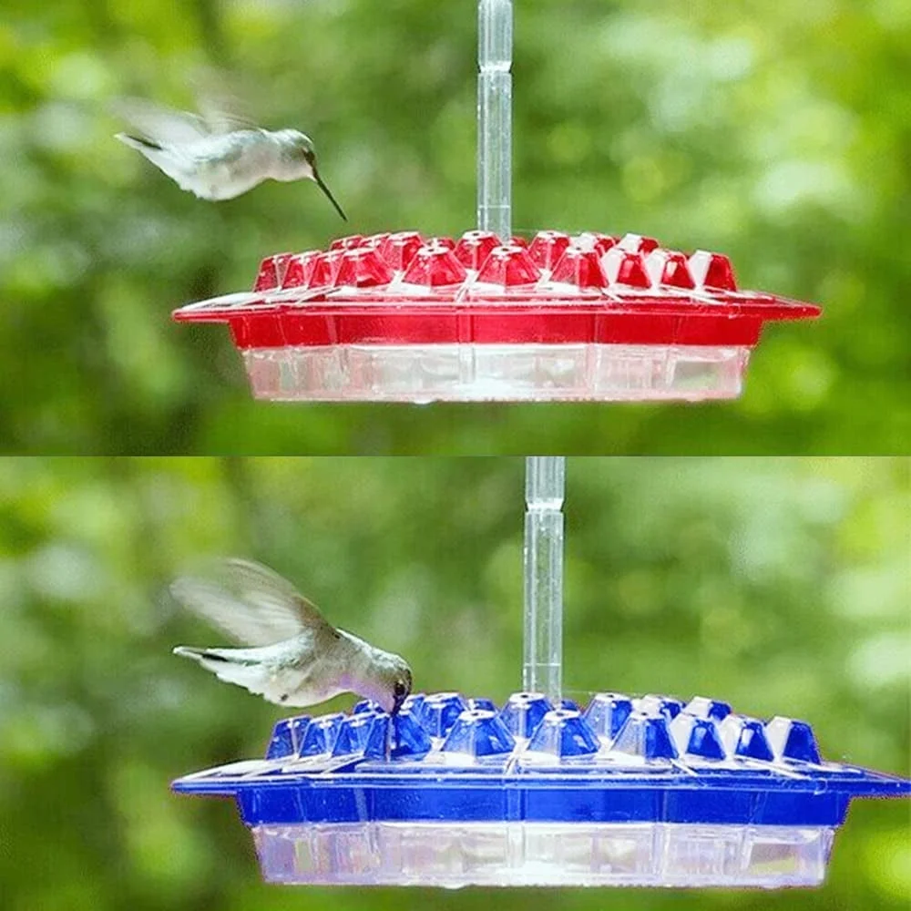 Hummingbird Feeder Outdoor Hanging Six Sides Hooked Bird Feeder