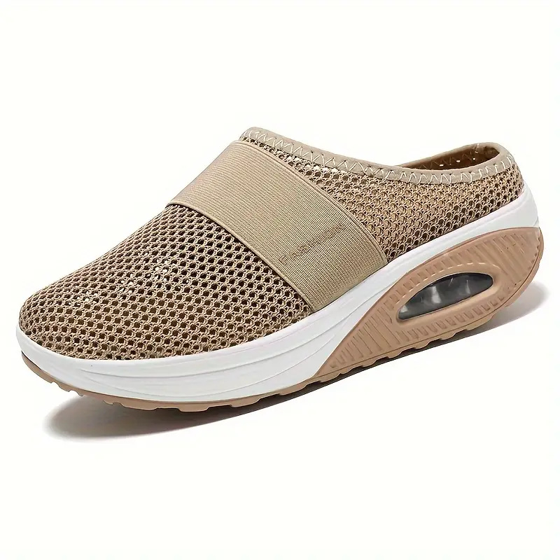 Krillerbot New Women Sneakers Air Cushion Slip-On Orthopedic Platform Sneakers Mesh Lightweight Wedges Sneakers Designer Shoes for Women