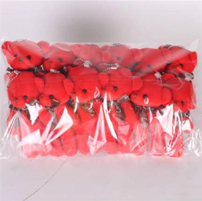 Conjoined Bear Pendant Bouquet Bear Plush Toy Doll Bag Clothes Hanging Accessories Wedding Gift Doll