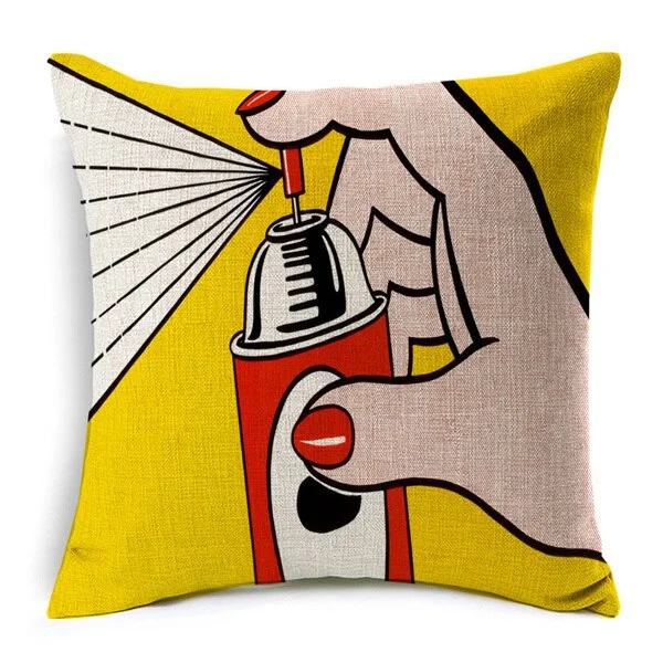 Linen Pillow Case - American POP Art