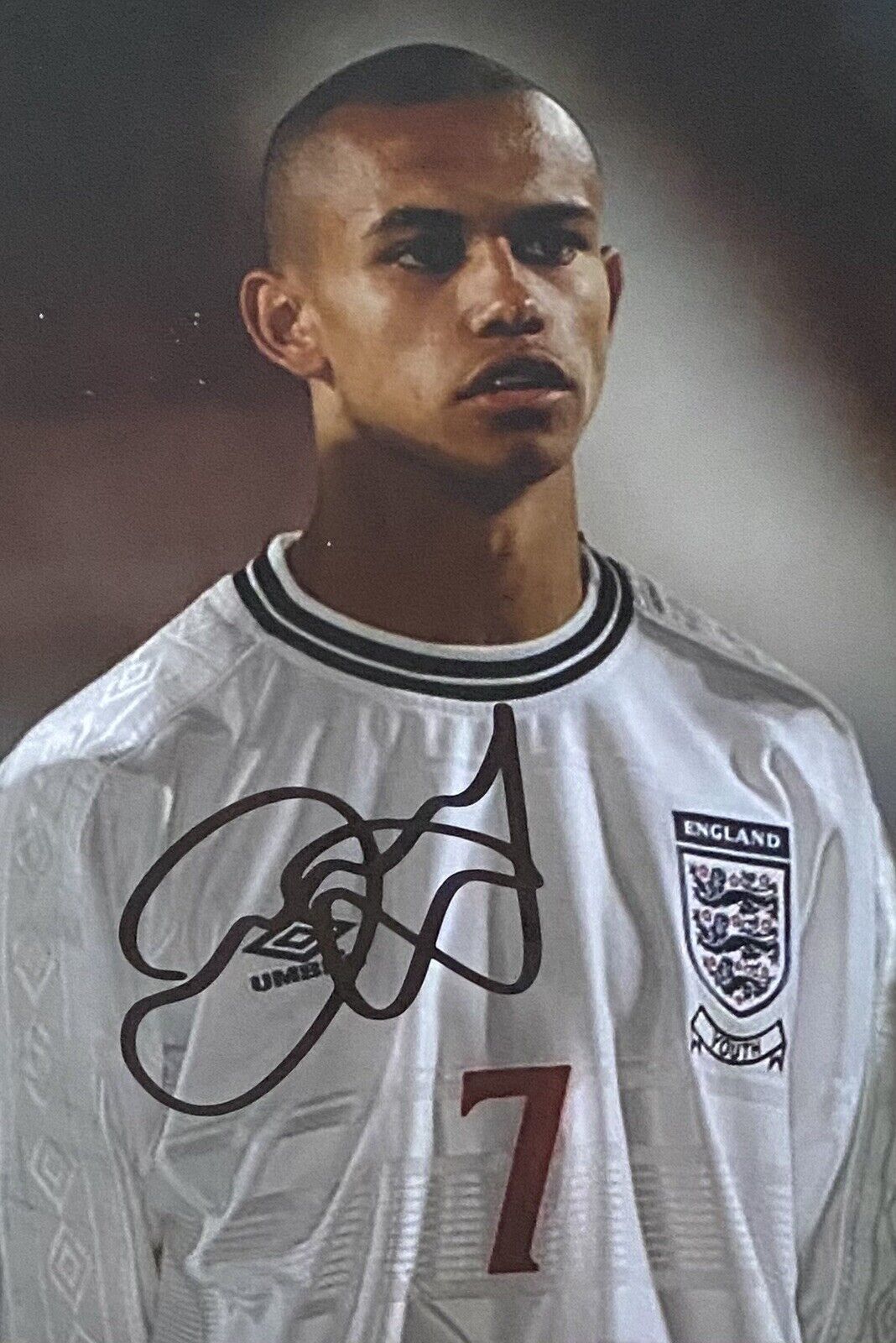 Danny Webber Genuine Hand Signed England 6X4 Photo Poster painting 2