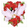  [Multi-Style]fleurs - Diamant rond partiel - 30x30cm