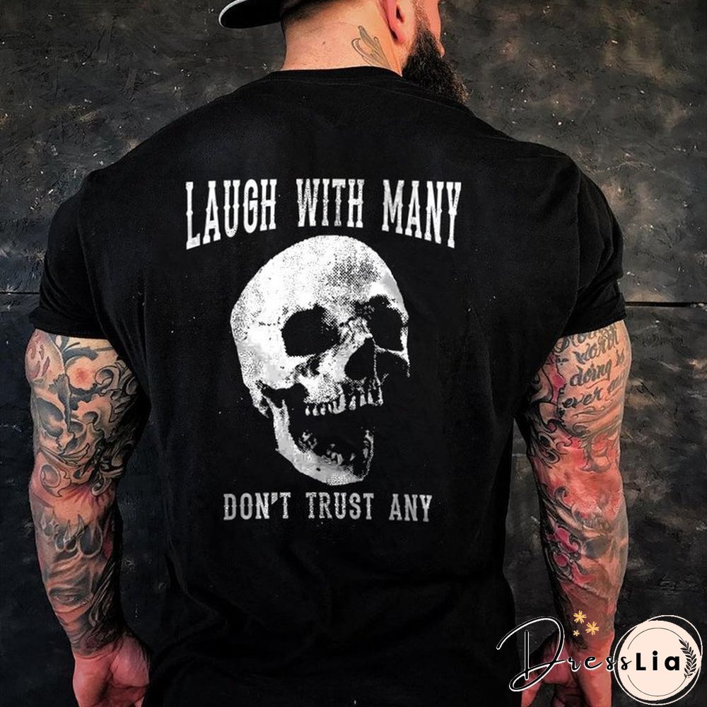 Men's Creative Fun Letter Print T-Shirt