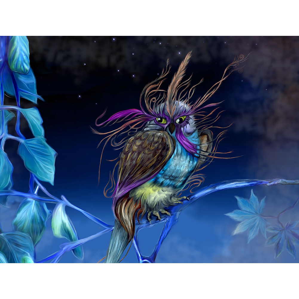 

Strange Owl - Round Drill Diamond Painting - 30*40CM, 501 Original