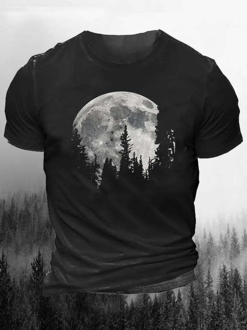 Night in the Forest Print Men's T-Shirt