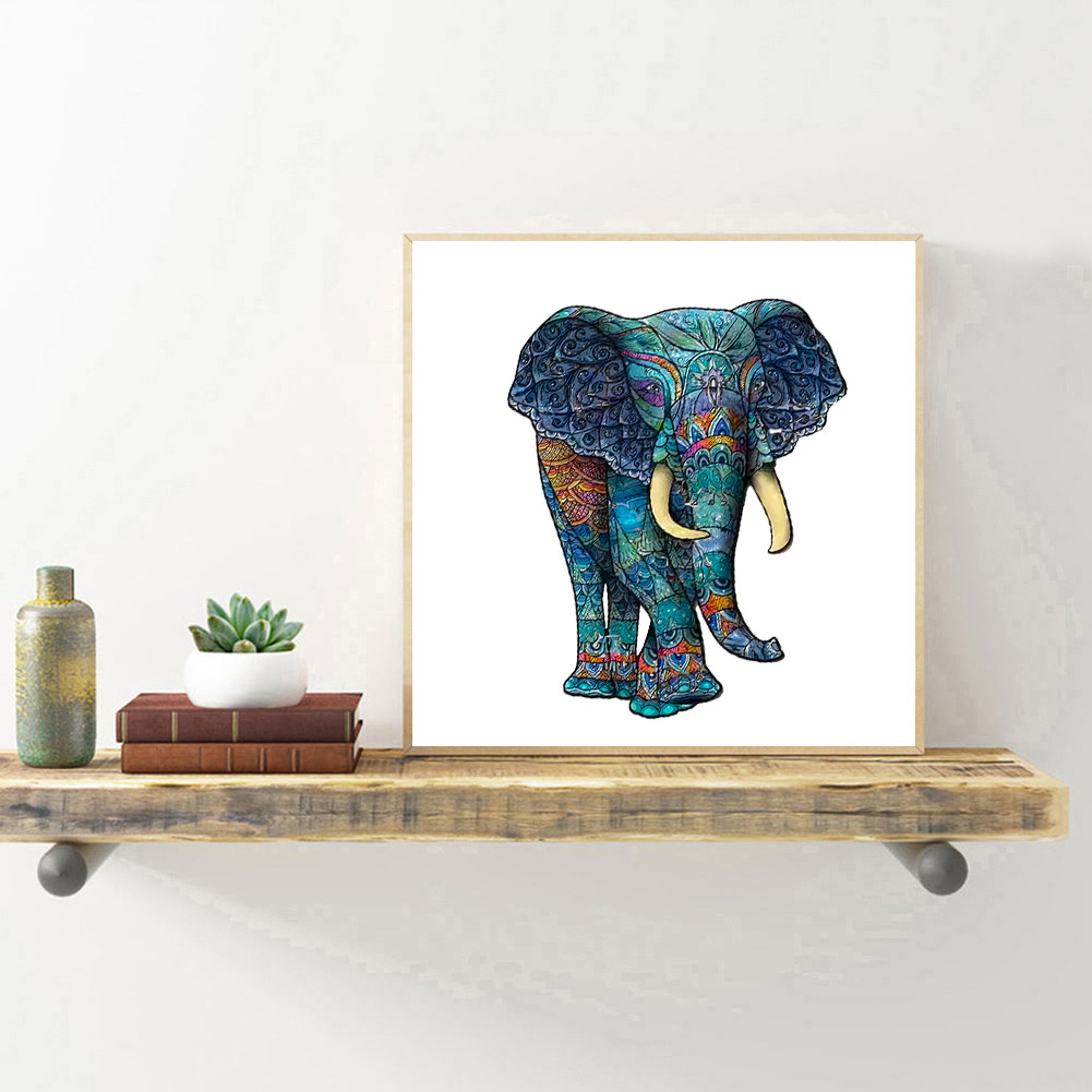 

Elephant - Special Shaped Jigsaw Puzzle, 17.6*14.2cm, 501 Original
