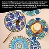 6pcs/set DIY Diamond Painting Special Shape Coaster with Holder Kits(Mandara)