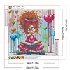 Diamond Painting-DIY Full Round Drill Cartoon Girl(40x40cm)