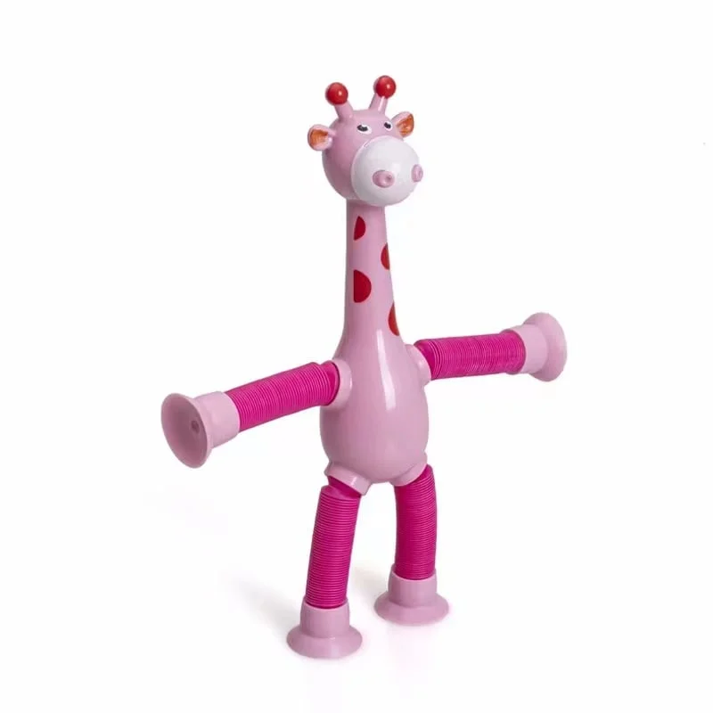 Last Day Promotion 48 OFF Telescopic suction cup giraffe toy