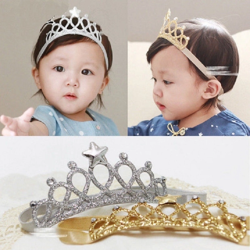 Baby Hair Band Crown Children’s Hair Accessories Baby Hair Band Girl’s Headdress 100 Days Full Moon Birthday