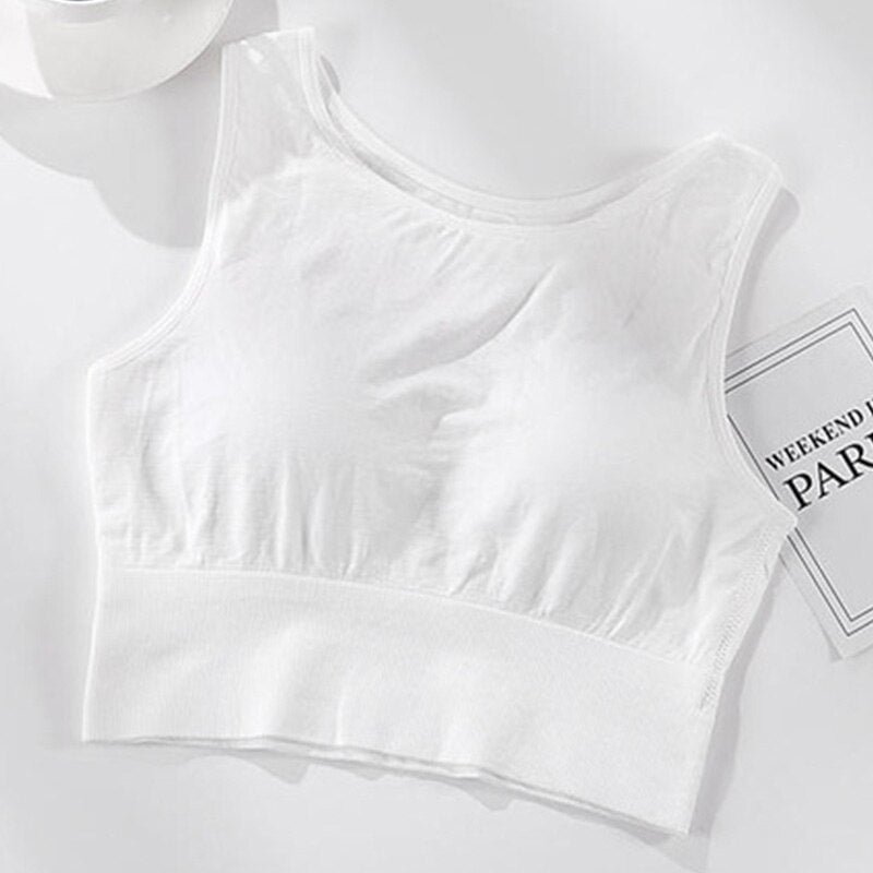 Tank Crop Tops for Girls Female Camisole Fashion Solid Color Lounge Underwear for Women Lingerie Femme Push Up BodyShaper