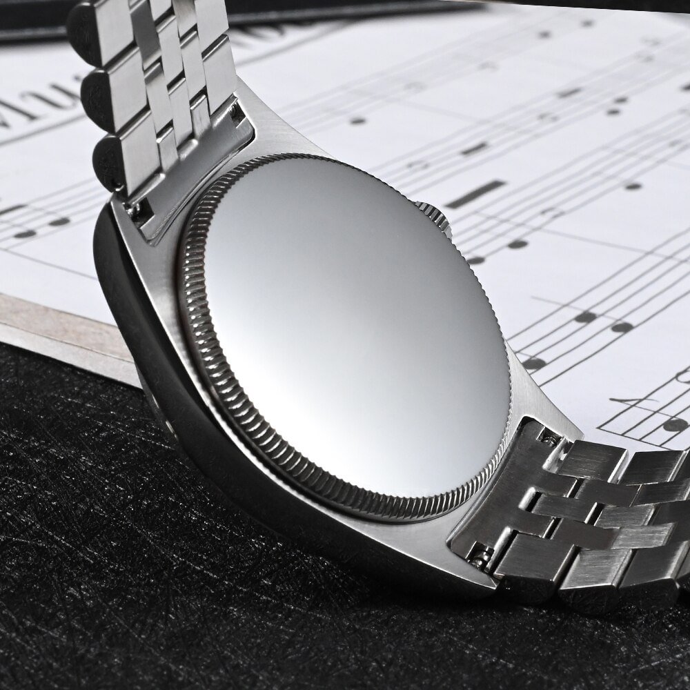 San Martin 38.5mm Roman Numeral Sunray Dial Men Watch SN050G