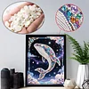 Diamond Painting-DIY Special Shaped Drill Pearl Painting Whale(30x40cm)