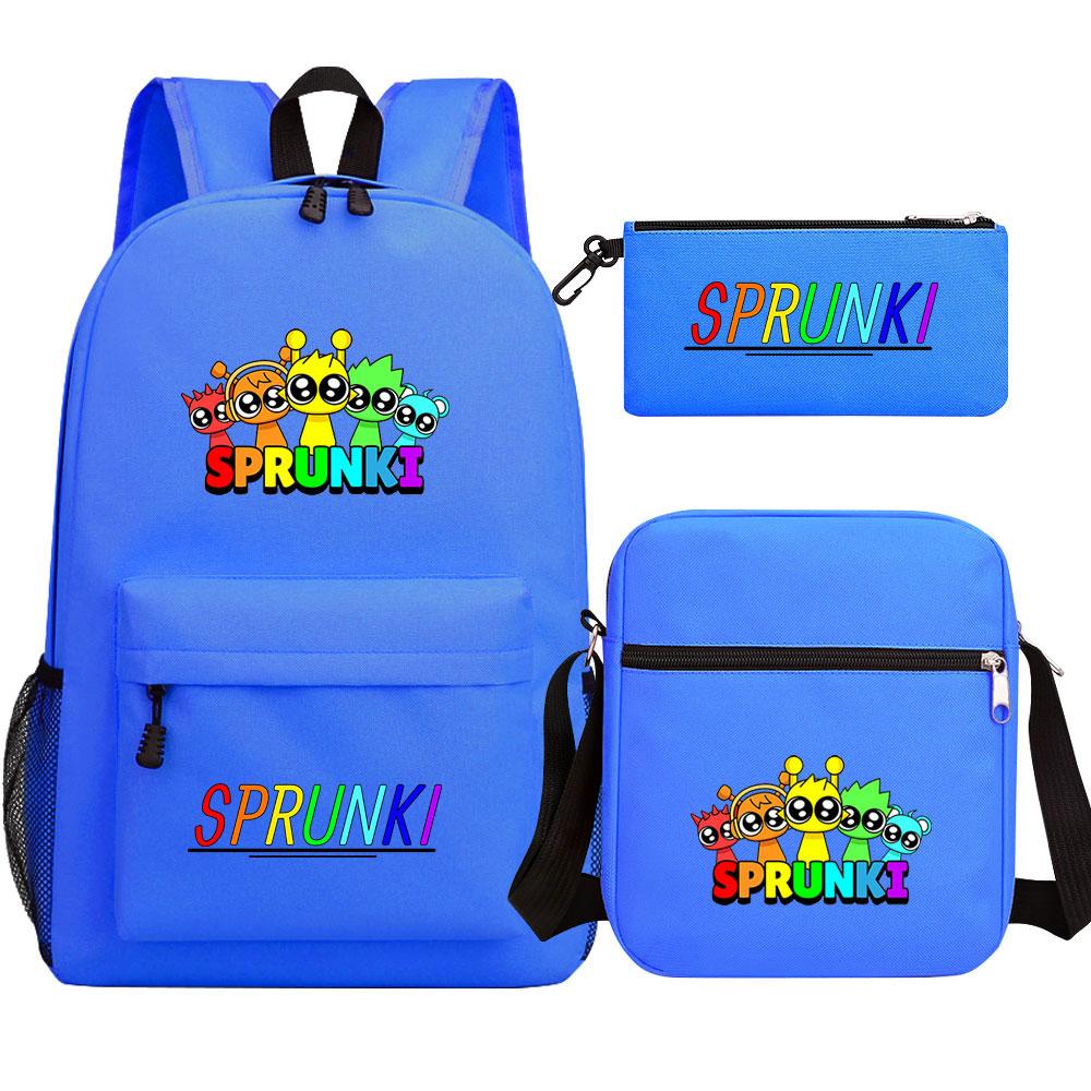 Mayoulove Sprunki Backpack Lightweight Design With Multiple Pockets For School Use-Mayoulove
