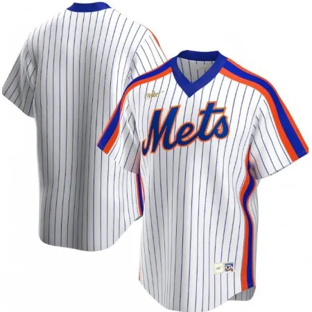 Men's New York Mets Blank New White Cool Base Stitched Jersey