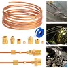 72 Inch Oil Pressure Line Gauge Kit Copper Set of Copper Tube and Threaded Parts