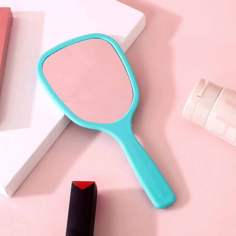 Mirror Hand-held Makeup Mirror Girls Makeup Beauty Dressing Mirror Portable Portable Handle Diy Small Mirror