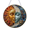 Diamond Painting PVC Glass Art Colorful Pattern Pendant Hanging Suncatcher for Indoor Outdoor