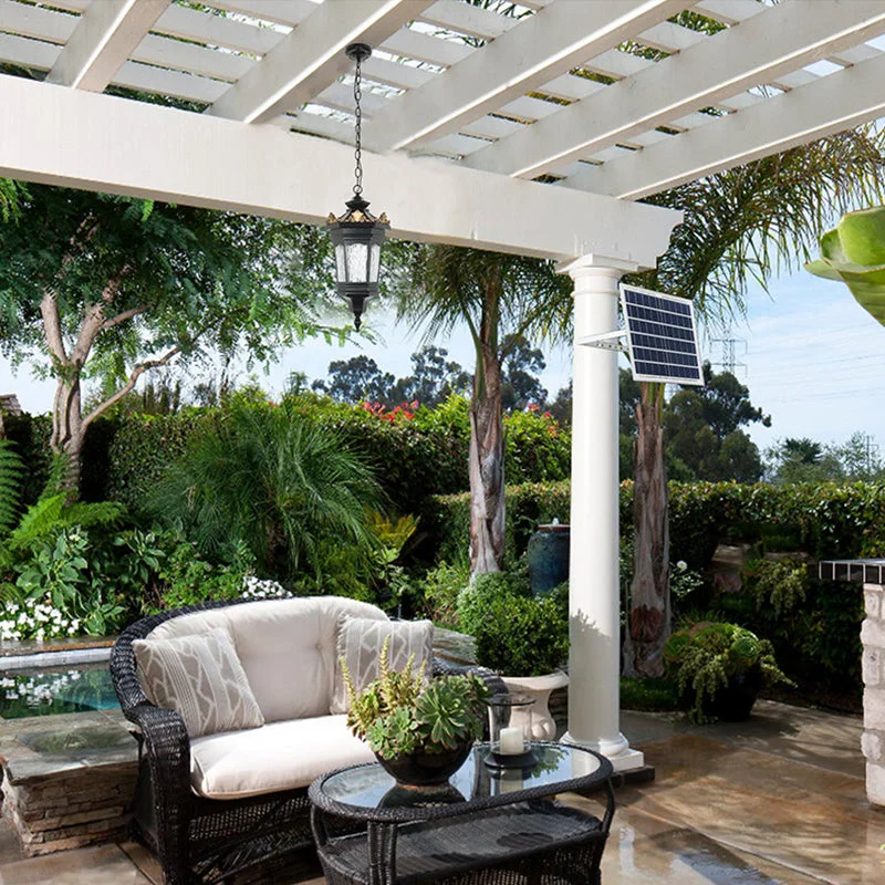 Court Style Outdoor Waterproof Garden Pendant Light