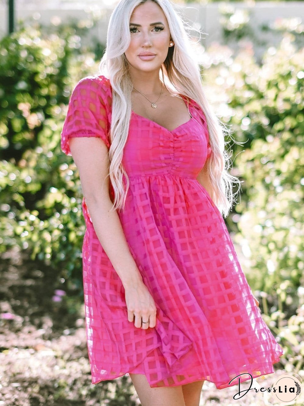 Sweetheart Neckline Mini Dress