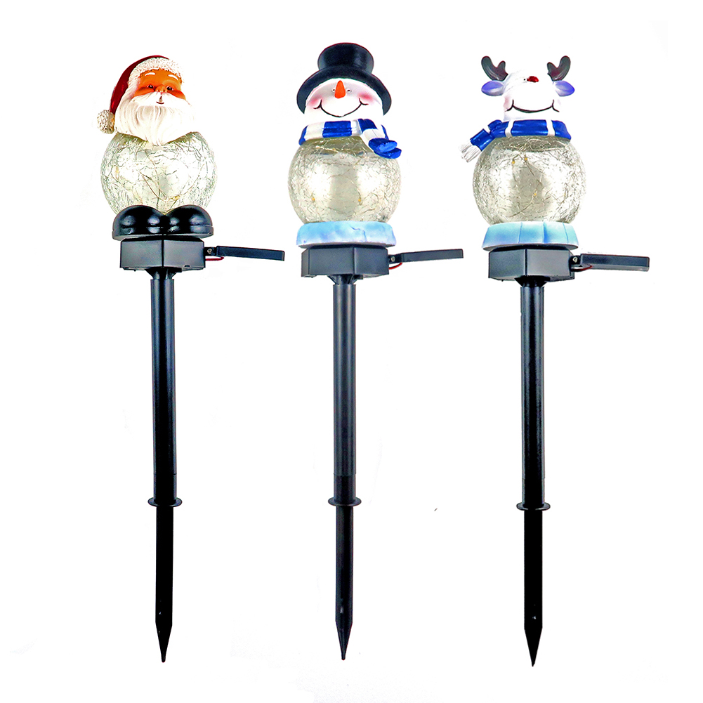 

LED Solar Waterproof Light Outdoor Crackle Glass Ground Lamp for Christmas, 501 Original