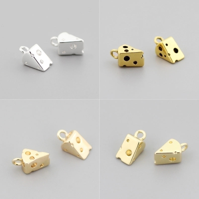 1 Piece Brass Cheese Jewelry Accessories Pendant