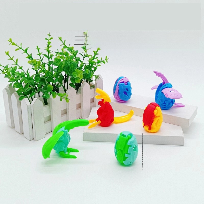 Dinosaur Deformation Toy Deformation Egg Children’s Simulation Dragon Egg Set