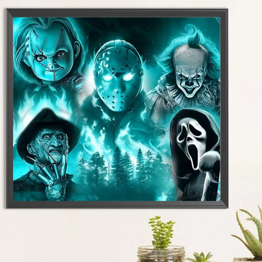 Diamond Painting - Full Round Drill - Horror Figures(Canvas|45*40cm)