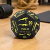 12 Sided Fitness Action Choice Dice Lightweight & Versatile Movement Training Dice Balance & Strength Improvement Interactive Number Dices for Gym Workouts & Yoga Exercise