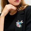4Pcs Diamond Painting Brooch Diamond Painting Pins Jewelry Kit (Dragonfly)