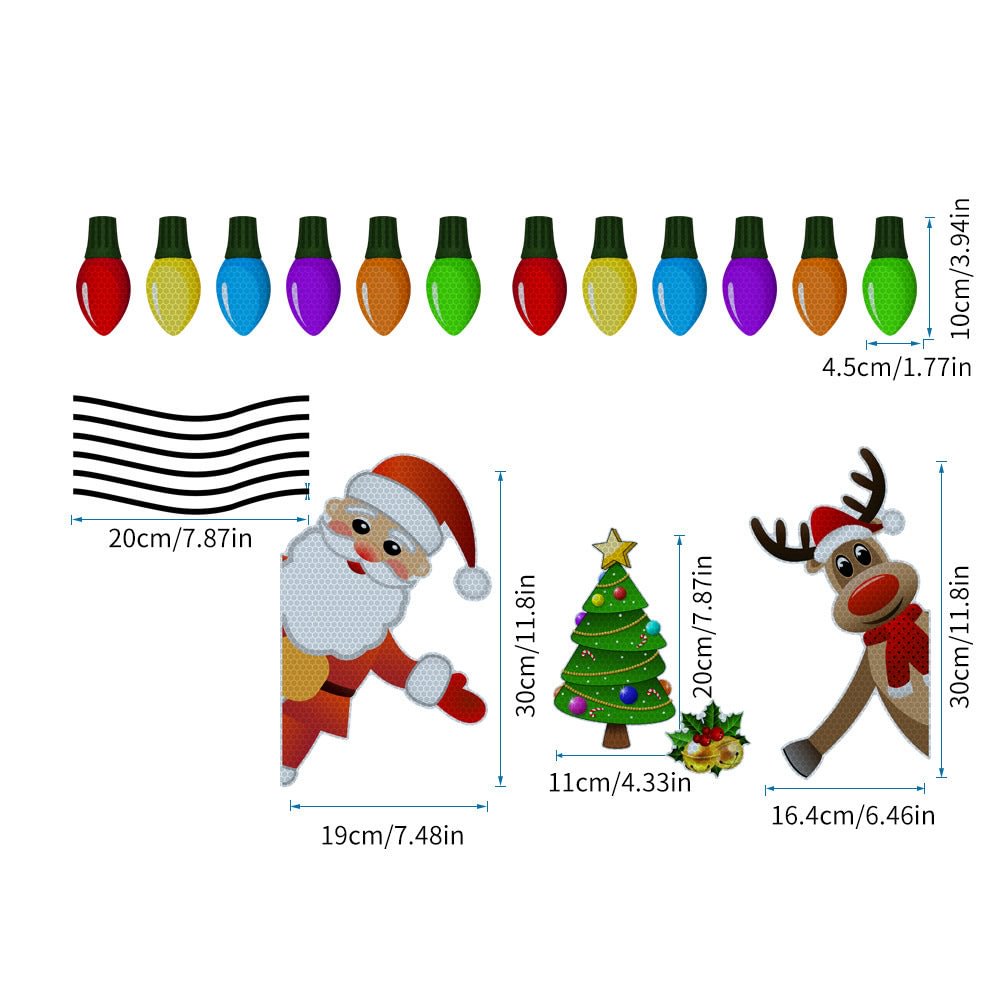 Magnet Reflective Light Bulb Decorations