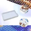 Plateau de tri en diamant en perles en plastique multicolore, strass, sans d&eacute;versement de perceuse, bac de rangement pour peinture en diamant, accesso