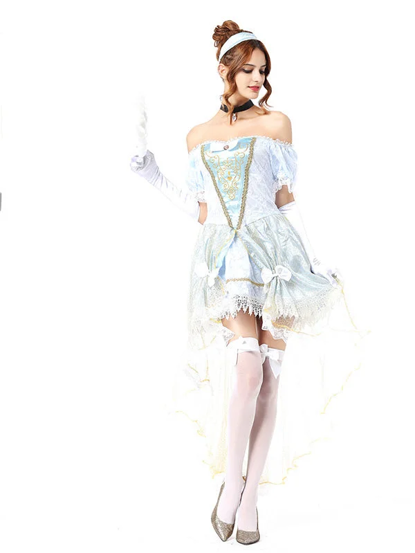 Blue Midnight Magic Princess Cinderella Fairytale Costume-elleschic