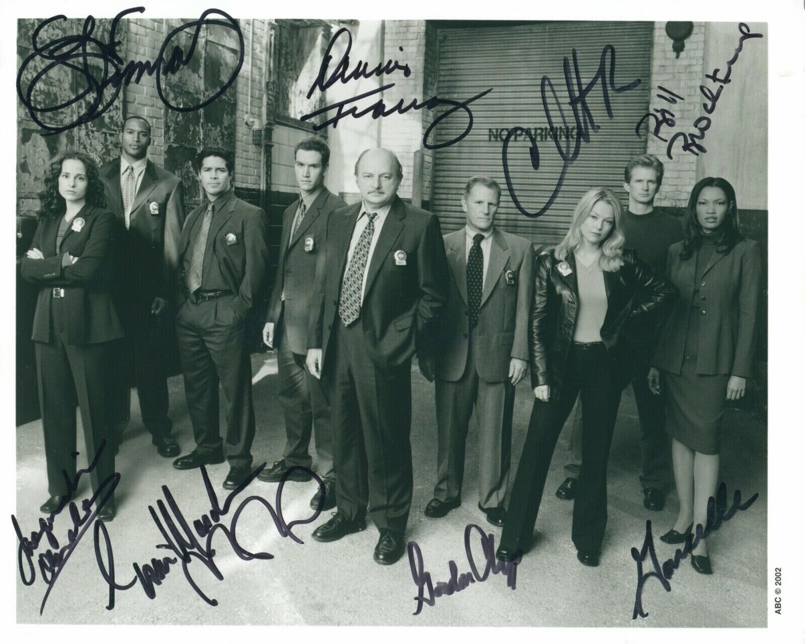 NYPD Blue TV Cop series Photo Poster painting signed by ALL NINE CAST MEMBERS! - RARE!