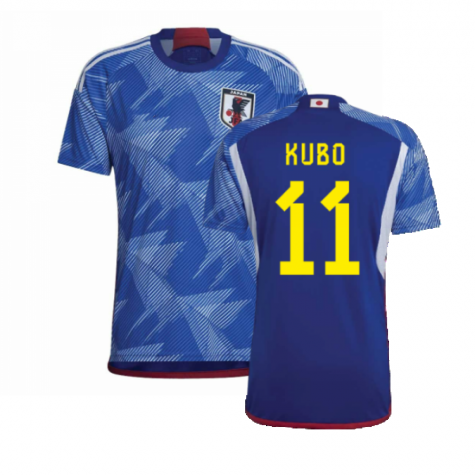 Japan Takefusa Kubo 11 Home Trikot WM 2022