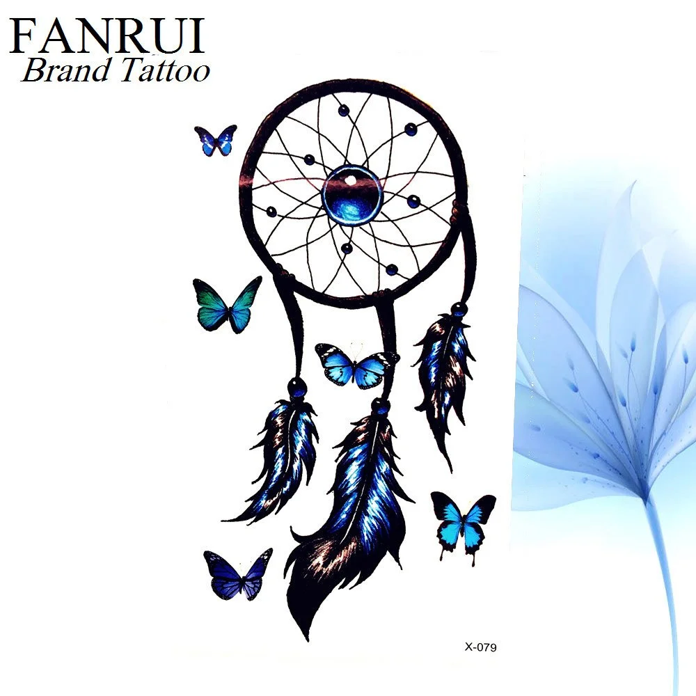Summer Style Watercolor Feather Bird Temporary Tattoo Women Tribal Henna Fake Tattoo Men Body Arm Art Drawing 3D Tatto Stickers