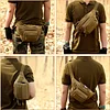 Taktische G&uuml;rteltasche Sport H&uuml;fttasche Molle Bauchtasche Wasserabweisend mit Rei&szlig;verschluss f&uuml;r Outdoor Laufen Reise Wandern Radfahren Camping Klettern