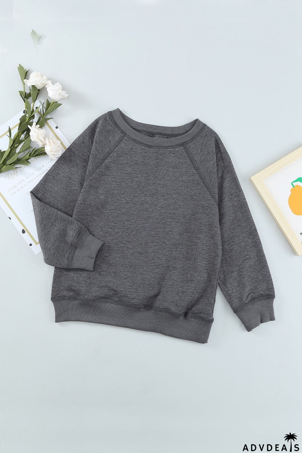 Raglan Sleeve Pullover Kids Sweatshirt