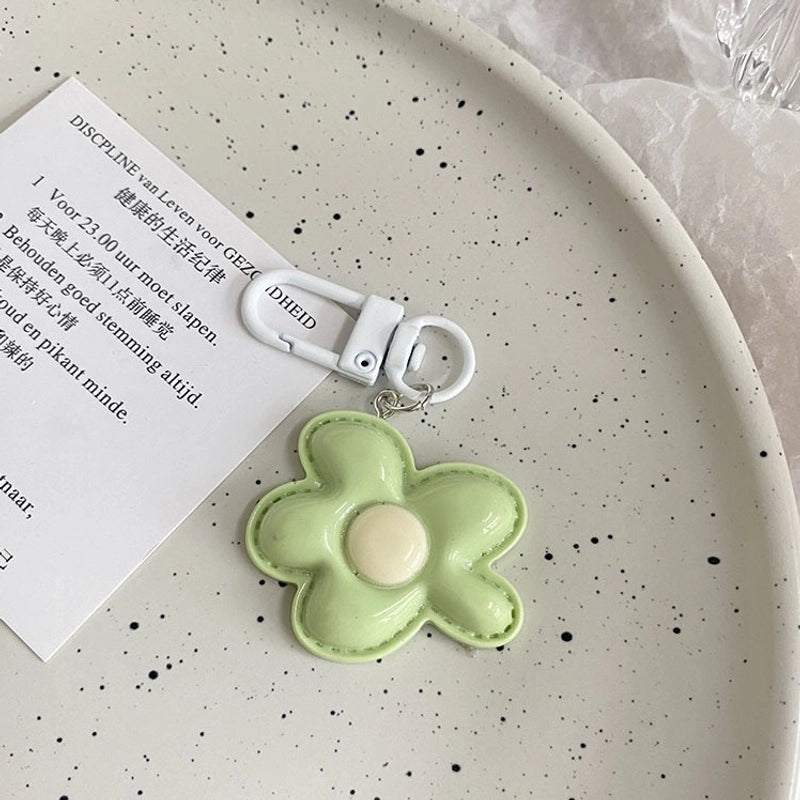 Cartoon Style Flower Resin Women’s Keychain