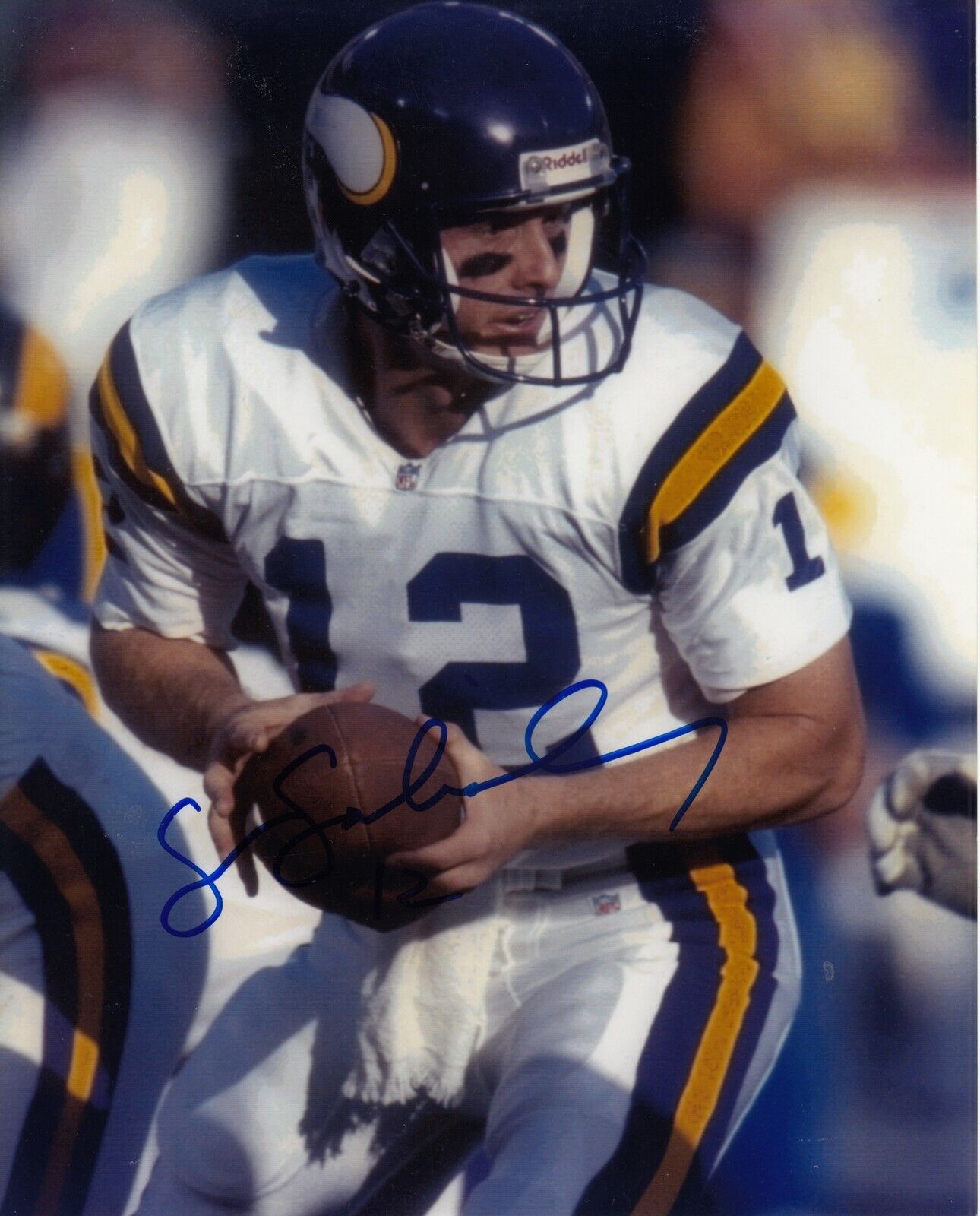 Sean Salisbury #0 8x10 Signed Photo Poster painting w/ COA Minnesota Vikings