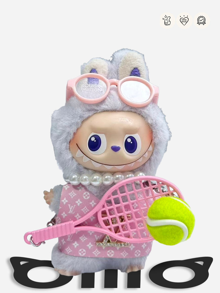 MINI Labubu Clothes Sweet LV inspired Tennis Outfit