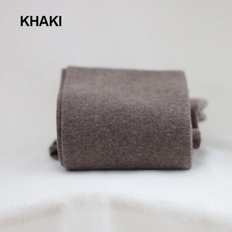 Warm Pantyhose Tights High Elastic Waist Thick Stockings Tights Female Striped Pantyhose 16 Solid Color Autumn Winter Tights