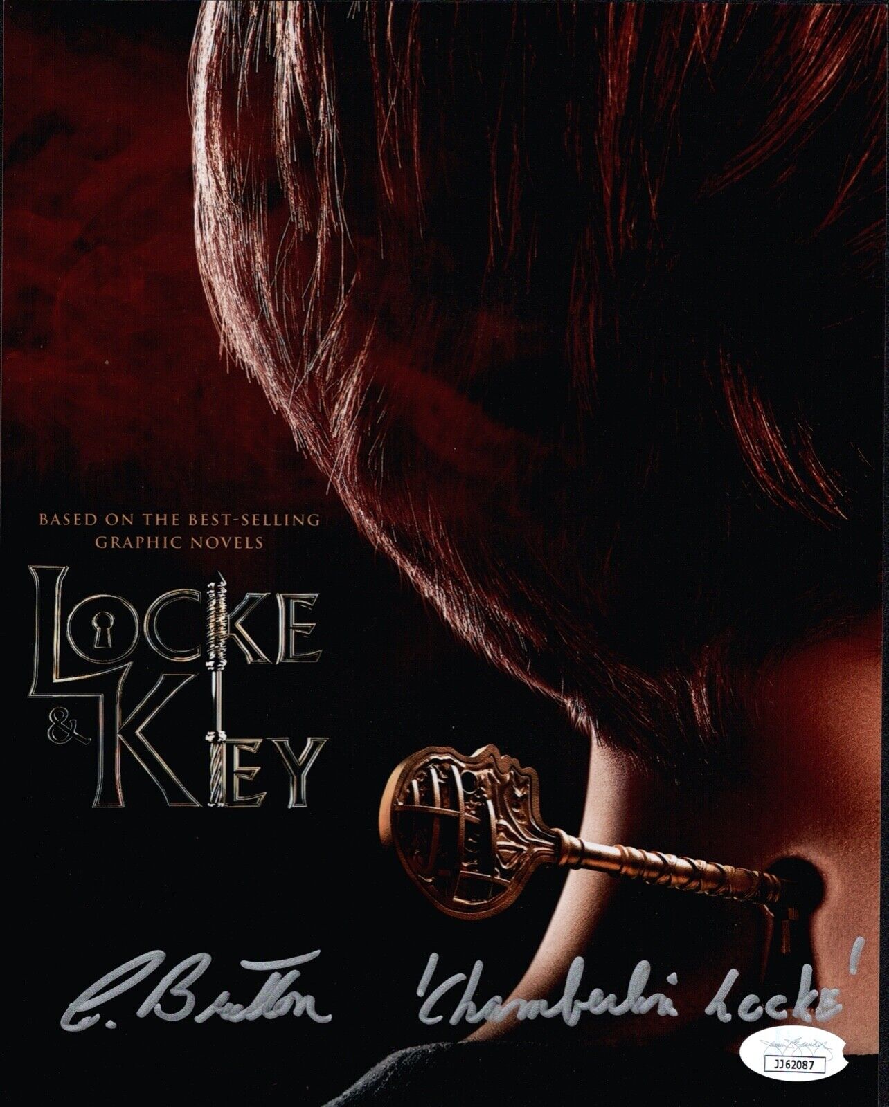 CHRIS BRITTON Signed LOCKE & KEY 8x10 Photo Poster painting CHAMBERLIN Autograph JSA COA Cert